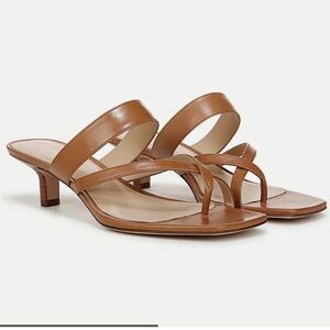 NEW Veronica Beard Alanis Leather Sandal in Honey